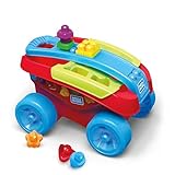 Mega Bloks Carrito Encajabloques, juguete de construcción para bebé +1 año (Mattel FVJ47)