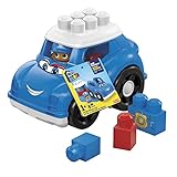 Mega Bloks Coche de Policia, Juguete de construcción para niños +1 año (Mattel GCX08)