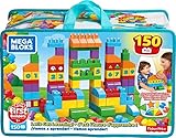 Mega Bloks Juego de bloques de construcción bebé 1 año Construye y Aprende (Mattel FVJ49)