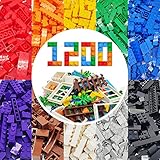 WYSWYG Bloques de Construcción 1000 Piezas Compatible con Todas Las Classic Marcas Incluidos10 Tipos Colores y 14 Formas Ladrillos para Niño de 6 Años Juguetes