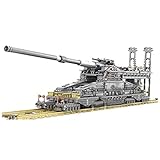 WEERUN Technic Dora Cannon - Kit de bloques de construcción de tanques, 3846 piezas, 1:72 WW2, kit de construcción de tanques militares, juguetes de bricolaje, compatible con Lego Technic