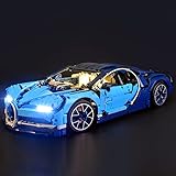 GEAMENT Kit de Luces LED por Bugatti Chiron - Compatible con Lego Technic 42083 (Juego Modelo no Incluido)