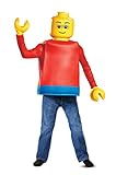 Lego Guy Classic - Disfraz de minifigura de Legoman para niños, tamaño pequeño