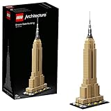 LEGO 21046 Architecture Empire State Building, Maqueta para Construir, Manualidades para Niños 16 años y Adultos