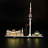 LIGHTAILING Conjunto de Luces (Architecture Berlin) Modelo de Construcción de Bloques - Kit de luz LED Compatible con Lego 21027 (NO Incluido en el Modelo)