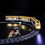 YEABRICKS Kit de Luces LED para Lego-60197 City Passenger Train Modelo de Bloques de Construcción (Juego de Lego NO Incluido)