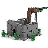 BOUN Escena Militar WW2 Bloques de construcción, Torre del árbol de la Escena de Batalla, Juguete de Militar Arquitectura para Lego Minifiguras Soldados