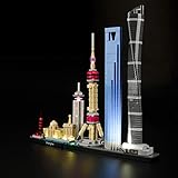 ADMLZQQ Kit de Luces LED para Lego 21039 Architecture Shanghai Light Building Blocks Ladrillos para Lego 21039 (Modelo NO Incluido)