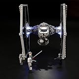 LIGHTAILING Conjunto de Luces (Star Wars Caza Tie Imperial) Modelo de Construcción de Bloques - Kit de luz LED Compatible con Lego 75211 (NO Incluido en el Modelo)