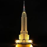 LIGHTAILING Conjunto de Luces (Architecture Empire State Building) Modelo de Construcción de Bloques - Kit de luz LED Compatible con Lego 21046 (NO Incluido en el Modelo)