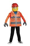LEGO DISK18461L Disfraz clásico para niños, trabajadores de la construcción, pequeño