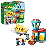 LEGO 10871 Duplo Town Aeropuerto, Juguete de Construcción para Niños y Niñas +2 años con 3 Mini Figuras