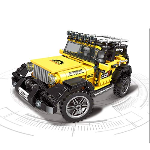 TRCS Técnica Jeep todoterreno, 610 piezas, piezas de construcción de coche, coche de juguete, modelo SUV compatible con Lego 42122 Jeep Wrangler
