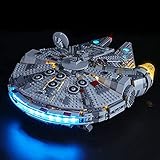 GEAMENT 2019 Kit de luz LED por Halcón Milenario (Millennium Falcon) - Compatible con Lego Star Wars 75257 (Juego Modelo no Incluido)