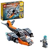 LEGO 31111 Creator 3en1 Ciberdron, Cibermech o Moto, Juguete de Construcción con Mini Figura de Robot para Niños +6 Años