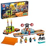 LEGO 60294 City Stuntz Espectáculo Acrobático: Camión, Set de Construcción con Moto con Rueda de Inercia y Tanque de Agua para Niños +6 años