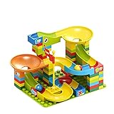 Compatible con DUPLO Classic LEGO, NLR FUN Marble Run Track Building Set, para niños de 3 a 9 años, 100 piezas