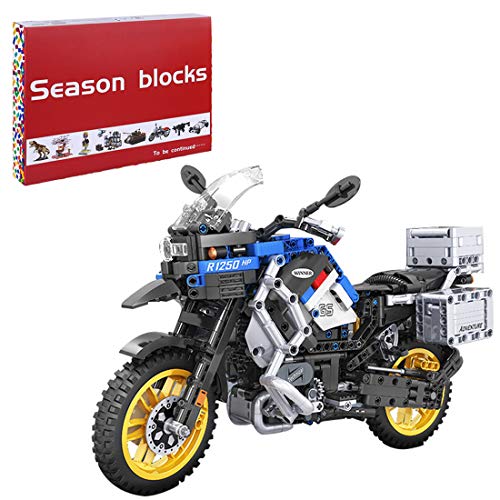 Bybo Motocicleta técnica para BMW R 1250 GS Adventure, Super Motorrad, modelo de carreras de tecnología 948 bloques de sujeción compatibles con Lego Technic