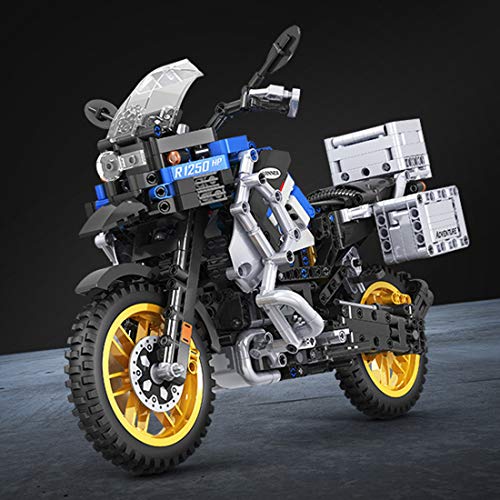 ColiCor Technic Modelo de Motocicleta 948pcs Juego de construcción de 1: 6 Technic Motocicleta Bloques para 42063 BMW R 1200 GS Adventure Motocicleta, Compatible con Lego Technic