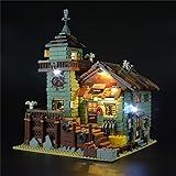 GEAMENT Conjunto de Luces LED para Antigua Tienda de Pesca (Old Fishing Store) - Compatible con Lego Ideas 21310 de Bloques de construcción (Juego Lego no Incluido) (con Instrucciones)