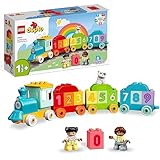 LEGO 10954 DUPLO Tren de los Números: Aprende a Contar, Juguete Educativo para Construir, Perrito y Figuras para Niños y Bébes de 1.5 Años o Más