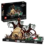 LEGO, 75330 Star Wars Diorama, Entrenamiento Jedi en Dagobah, Yoda y Luke Skywalker, Maqueta para Construir Adultos, Multicolor