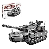 ColiCor Tanques Militares Modelo de Bloques de Construcción, 898pcs WW2 German Leopard 2A 7 Tanque Modelo, Compatible con Lego