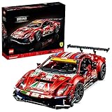 LEGO 42125 Technic Ferrari 488 GTE ''AF Corse #51'', Maqueta para Construir para Adultos, Réplica de Deportivo, Idea de Regalo para Coleccionistas