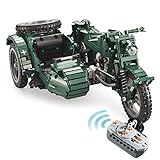 ColiCor Technic - Modelo de moto (629 unidades, 2,4 G, 4 canales, control remoto, para modelo de motocicleta, juegos de bloques de construcción compatibles con Lego Technic)