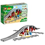 LEGO Duplo Puente y Vías Ferroviarias, Juguetes de Construcción para Niños y Niñas de 2 Años o Más con Ladrillo de Sonido, Tren de Juguete 10872