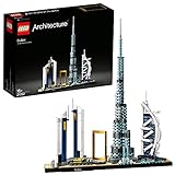 LEGO 21052 Architecture Dubái, Maqueta para Construir, Regalos Originales y Manualidades para Niños 16 años y Adultos