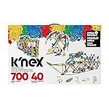 K'nex 80209 Juego de construcción de megamodelos, Conjunto de Aprendizaje Stem de 700 Piezas, Colorido Juguete de construcción de Edificios Modelo 40 para niños de 7 años o más (Multicolor)