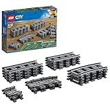 LEGO City Vías para Tren de Juguete, Accesorios Complementarios para Juegos de Construcción Ferroviarios, Detalle de Cumpleaños para Niños de Entre 5 y 12 Años 60205