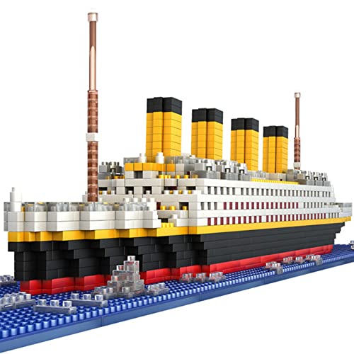 Modelo De Barco Titanic Juego De Bloques De Construcción De 1860 Piezas Regalos para Niños Juguetes Educativos Compatible con Lego Technic Barco De Simulación De Crucero