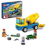 LEGO 60325 City Camión Hormigonera, Set con Modelo de Vehículo de Construcción, Juguete para Niños de 4 Años