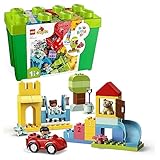 LEGO DUPLO Caja de Ladrillos Deluxe, Juguete Creativo para Niños de 1 Año y Medio - 2 Años con Casa de Muñecas, Coche, Perro y Figuras, Regalo Infantil de Cumpleaños para Bebés de 18 Meses o Más 10914
