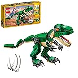 LEGO 31058 Creator Grandes Dinosaurios, Regalo de Reyes para Niños y Niñas de 7 Años o Más, Maqueta 3en1 de Pterodáctilo, Triceratops y T-Rex, Figura de Animales de Juguete de Parque Jurásico