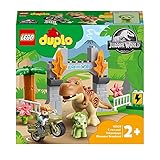 LEGO 10939 Duplo Jurassic World Fuga del T. Rex y el Triceratops, Dinosaurios Juguetes, Dino, Figuras de Animales para Niños y Niñas de 2 Años o Más