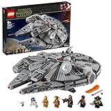 LEGO Star Wars Halcón Milenario Nave Estelar de Juguete con Minifiguras R2-D2, Chewbacca y Lando, Regalo para Niños, Niñas de 9 Años o Más y Fans de la Película El Ascenso de Skywalker 75257