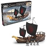 Mega Construx Juego de Tronos Barco de Guerra Targaryen 723 piezas, bloques de construcción (Mattel GPB29)