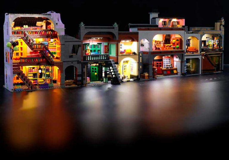 Personalización de maquetas de bloques de construcción Lego con kits de Luces Led